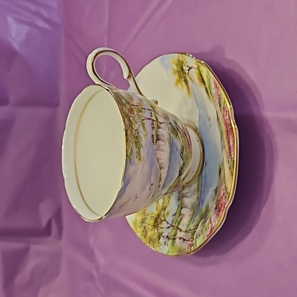 "Cliffs of Dover" double-warrant cup and saucer by Paragon. - Picture 3 of 8